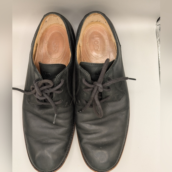 UGG | Men’s Hixson Lace Up Leather Oxford Shoes Professional Sherpa Lined SZ 11 - Picture 6 of 9